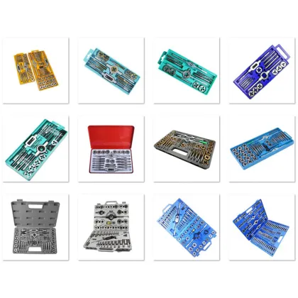 TiN Coated Thread Tap and Die Set M3-M12 for Hand Tools