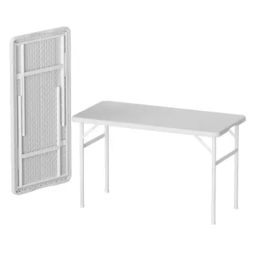 Benjia 4FT Outdoor Folding Plastic Table: Portable and Durable Plastic Folding Tables