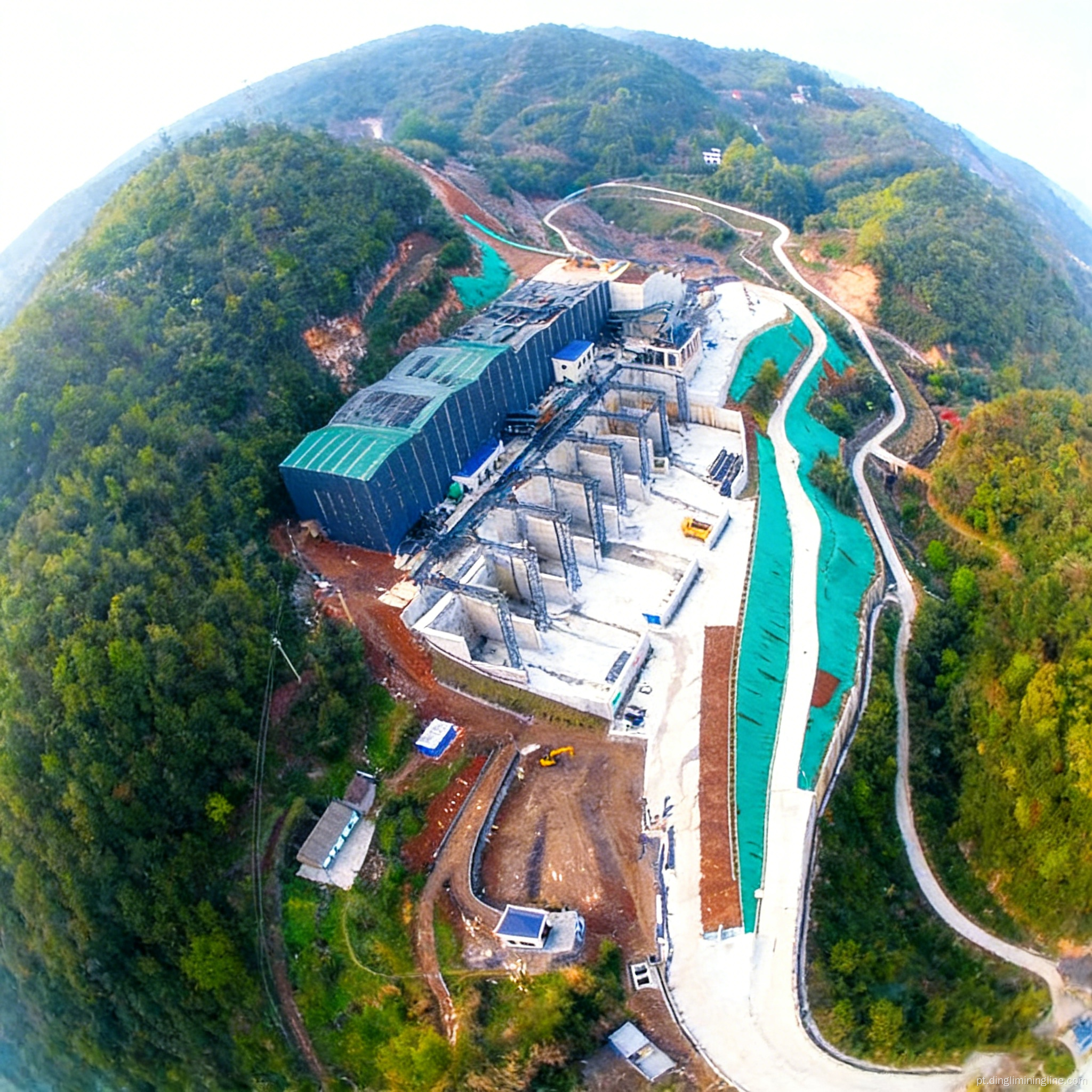 Configuração moderna de produção de pedra com desempenho confiável