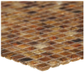 Mosaico de cristal azulejos marrones mosaicos translúcidos