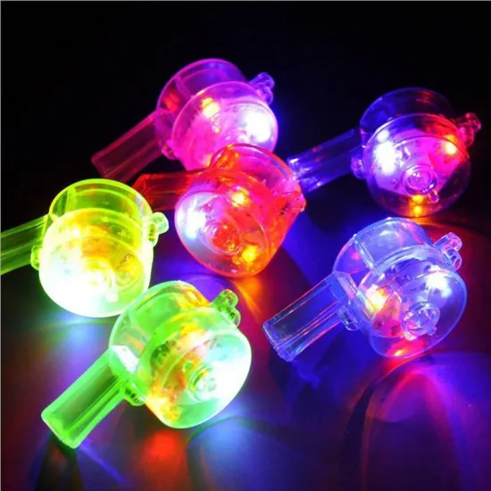 LED Flashing Whistles Light Whistles Toys Noise Maker Glow Party Birthday Gift Party birthday wedding Christmas Halloween Xmas