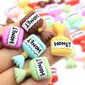 Kawaii Sweet Honey LATTE Caramelle Resina Flatback Cabochons Cibo in miniatura Fai da te Scrapbooking pendenti Abbellimento all&#39;ingrosso