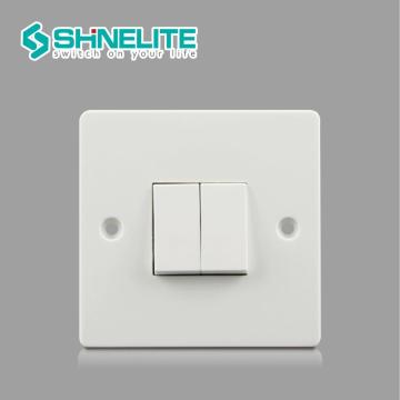 British Standard 10A 2 Gang Light Switch