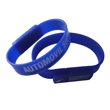 Promotional Bracelet USB Flash Drive with 1 to 32GB Storage Capacity, Customization Welcomed