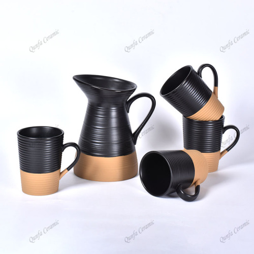 Set of 5 Ceramic Water Milk Jug Pitcher