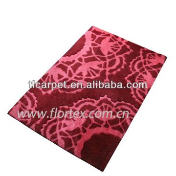 wash dry Anti Slip Bath Mat , Nylon Fiber with Rubber Backing