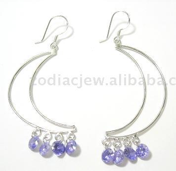 925sterling silver earrings with CZ setting
