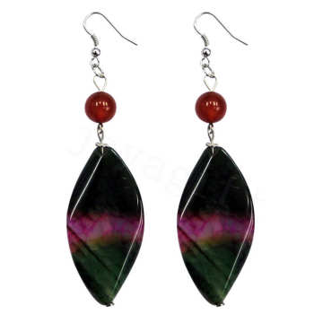 Natural Gemstone Agate Earring