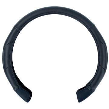 Factory Wholesale Car Steering Wheel Cover: C-type Easy Hold Leather Design