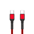 كابل شاحن USB C مضفر مع دعم PD