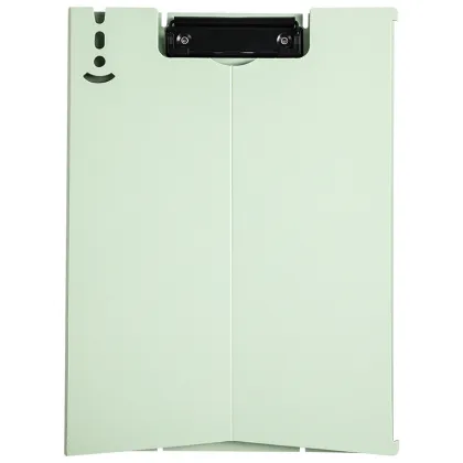 Morandi Leather A4 Data Storage Book - Multifunctional Vertical File Clipboard