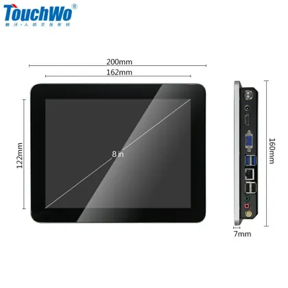 Embedded Capacitive  8 inch Touch Screen Computer