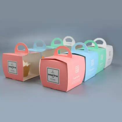 Mini cake slice box