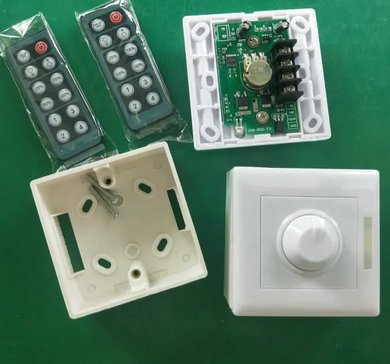 12 Key IR Remote LED Dimmer PWM 8A Knob RoHS Certified Controller for 12V-24V Light Control