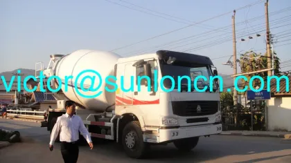 375HP HOWO 6x4 Concrete Mixer Truck in Lao (ZZ1257N4347C)
