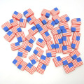 National flag shape clay beads bulk color accessories