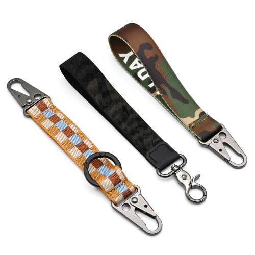 OEM Carabiner Keychain With Short Lanyards Strap