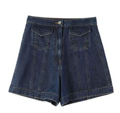 Ladies Jacket-pocketed Denim Cutoffs