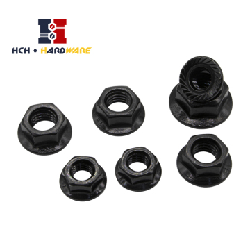 Nut di flangia esagonale Din6923 zinco nero