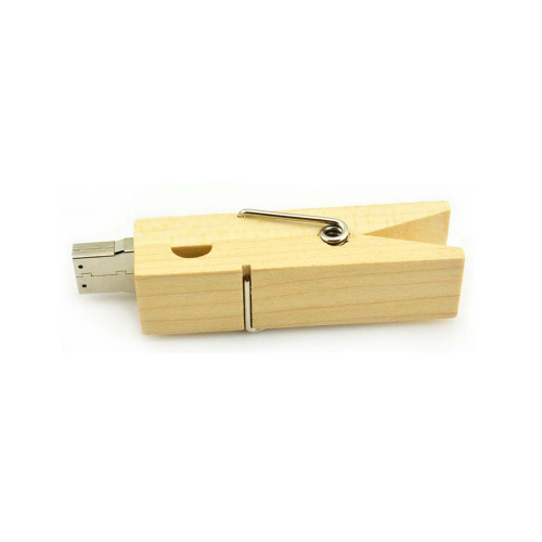 Wooden clip usb flash drive creativo gift
