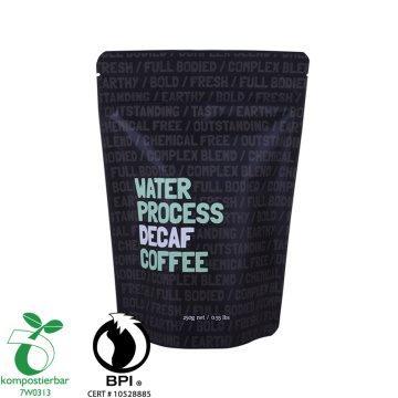 Recyclable coffee Doypack Plastic zipper bag with valve