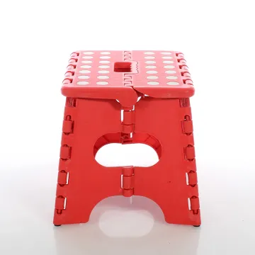 Portable Plastic Folding Step Stool for Fishing, Camping, and Travel