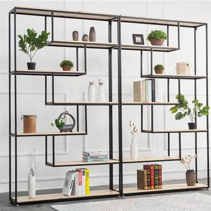 New Design Home Furniture Stainless Steel Bookcase