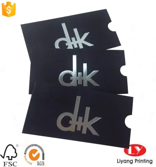 Black Snall Paper Envelope Gift Card Holder