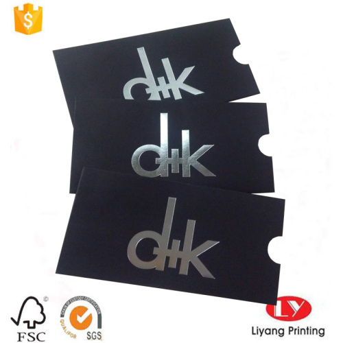 Support de carte-cadeau d&#39;enveloppe de papier noire