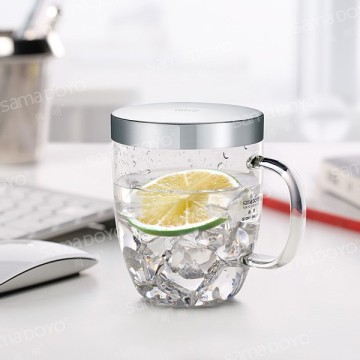 Hot Sale! SAMADOYO Heat-resisting Borosilicate Drinking Glass Cups with Filter Factory