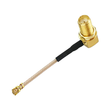 SMA Right Angle Female Jack to IPX/UFL Connector Pigtail Cable 10cm RG178