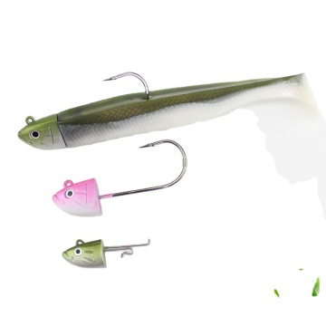 Customized Soft Lure with Jig Head and Package for Wholesale