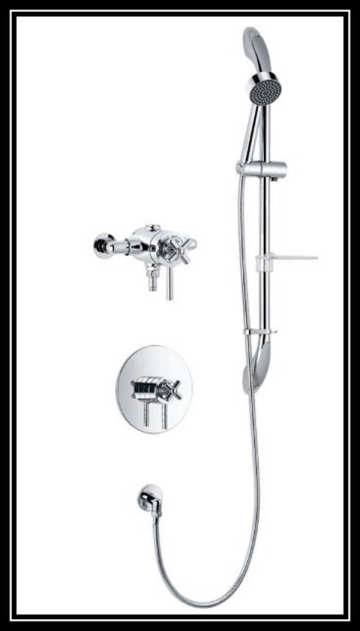 hot sale fashion double handles shower faucet with high quality