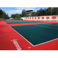 Portable PP interlocking floor tiles for basketball court