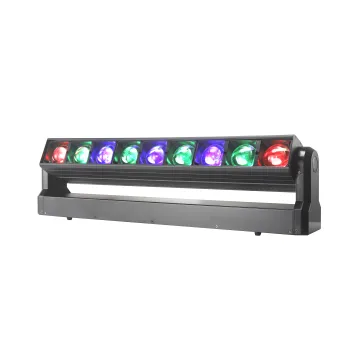 Professional RGBW LED Wash Beam Spot Moving Head Stage Light for Concerts and Weddings