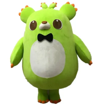 Superior Quality Green Bear Mascot Costume Made in China for Sale