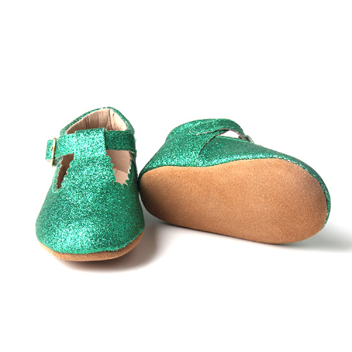 Weihnachts-Stil Glitzer Baby Mädchen Kleid Schuhe