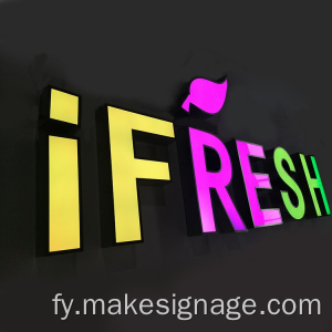 RGB feroardielje LED-kanaalbrieven