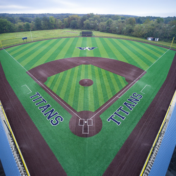 Baseballfeld künstliches Gras