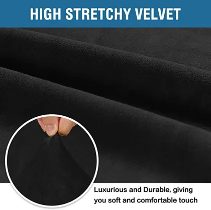 Thick Comfy Rich Velour Cushion Couch Sofa Slipcovers