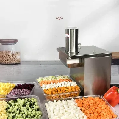 150kg/H Pumpkin Cucumber Electric Vegetable Dice Making Machine Potato Carrot Vegetable Cube Dicing Cutting Machine