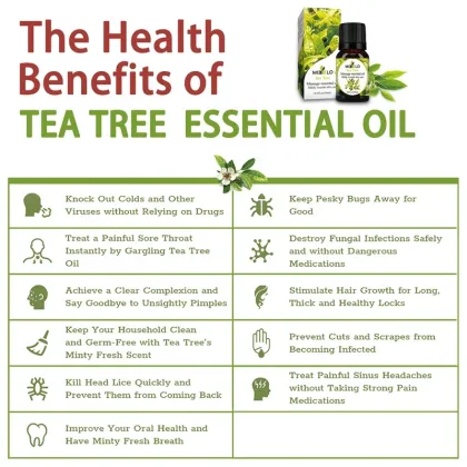 organic pure esensial oil tea tree essential oil