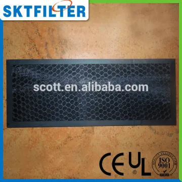Panel pre filter activated carbon air filter