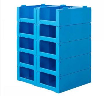 Stackable Plastic Correx Storage Bin for Clothing