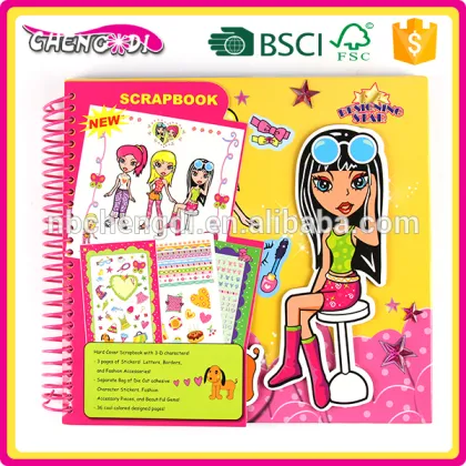 super style 2016 new design lovely children kit scrapbook