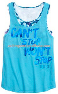 Hot sell fashion girls' tank top