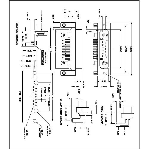 PDR17W2-FXXXXX01 POWER D-SUB 17W2 Right Angle PCB-FEMALE TYPE jpg