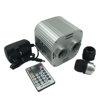 New 20W Double Head RGBW Fiber Optic Light Engine with Twinkle Wheel