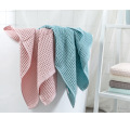 Asciugamano da bagno per adulti in waffle asciutto leggero a maglia di cotone