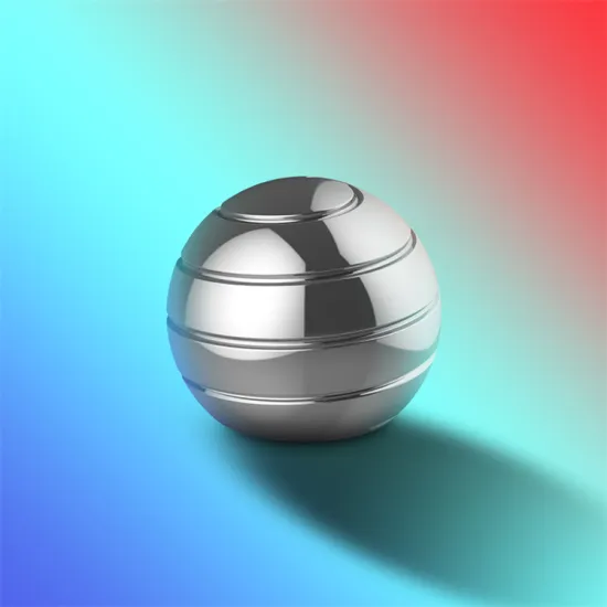 Creative Intelligence: Anti-Stress Fidget Toy - Aluminum Alloy Kinetic Metal Spinning Ball for Desktop Use